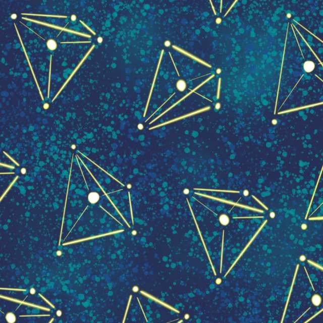 Tetrahedral Molecular Geometry Constellations