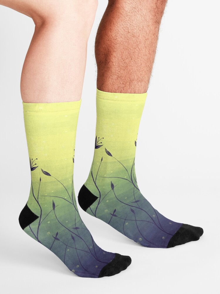 Botanical art socks