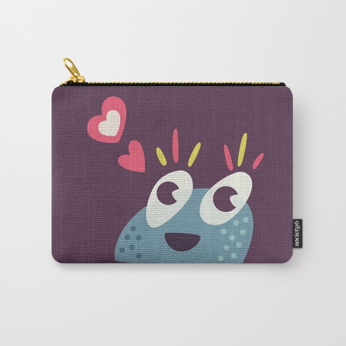 Cute candy creature pouch at Society6