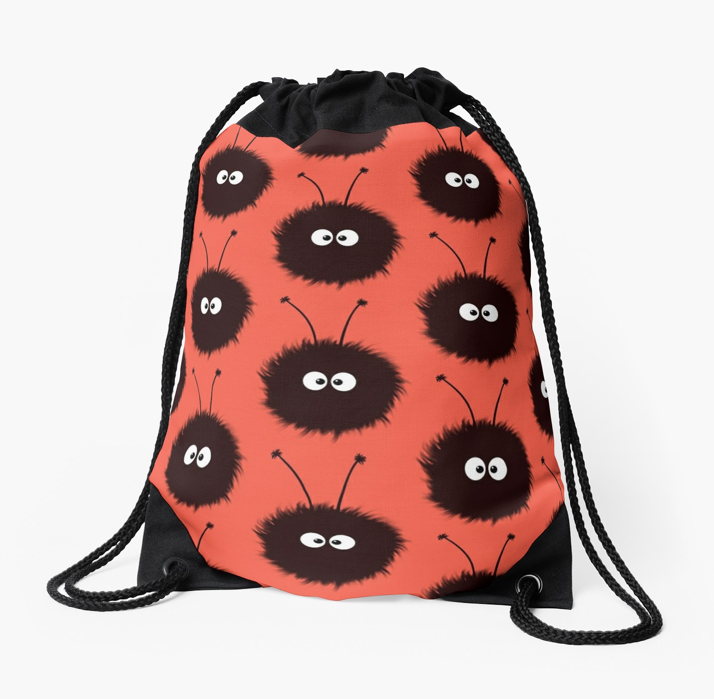 Blue cute dazzled bug drawstring bag at Redbubble