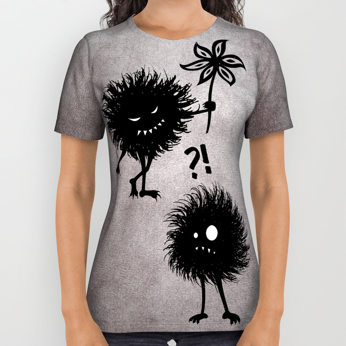 Evil bugs friends cute gothic all over printed tee at Society6