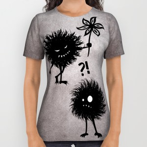 Evil bugs friends cute gothic all over printed tee at Society6