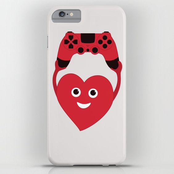 Gamer heart iPhone case at society6