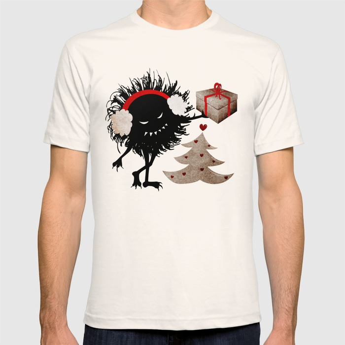 Evil Bug Gives Christmas Present shirt at Society6
