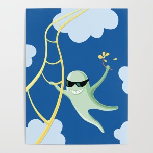 Funny character poster at Society6