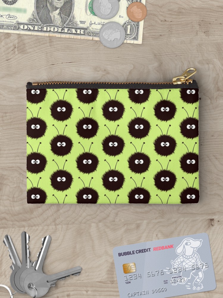 Blue cute dazzled bug zip pouch at Redbubble