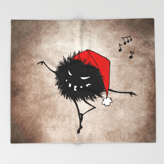 Dancing Christmas bug blanket at Society6