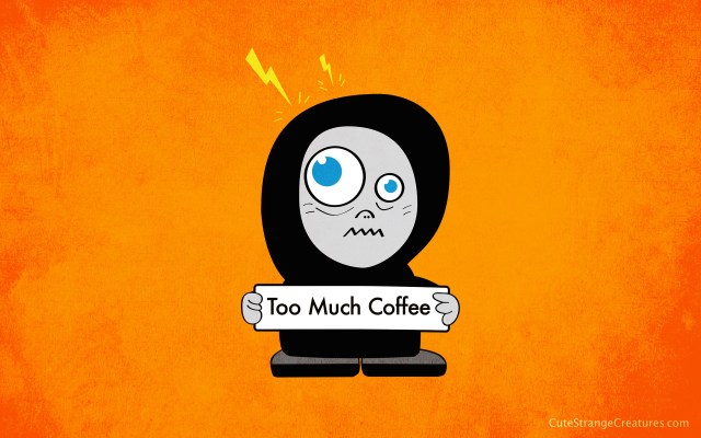 Too Much Coffee desktop wallpaper by boriana griomova