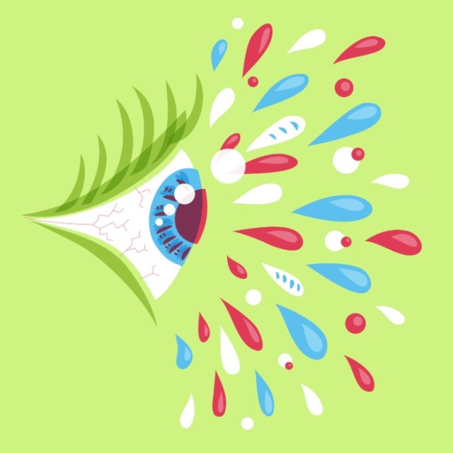 Psychedelic eye vector illustration