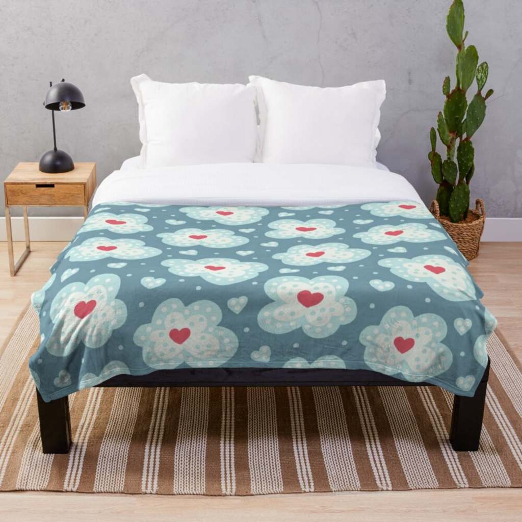 Snowy blanket with a winter motif