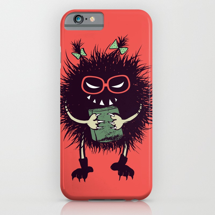 Geek evil bug student iPhone case at Society6