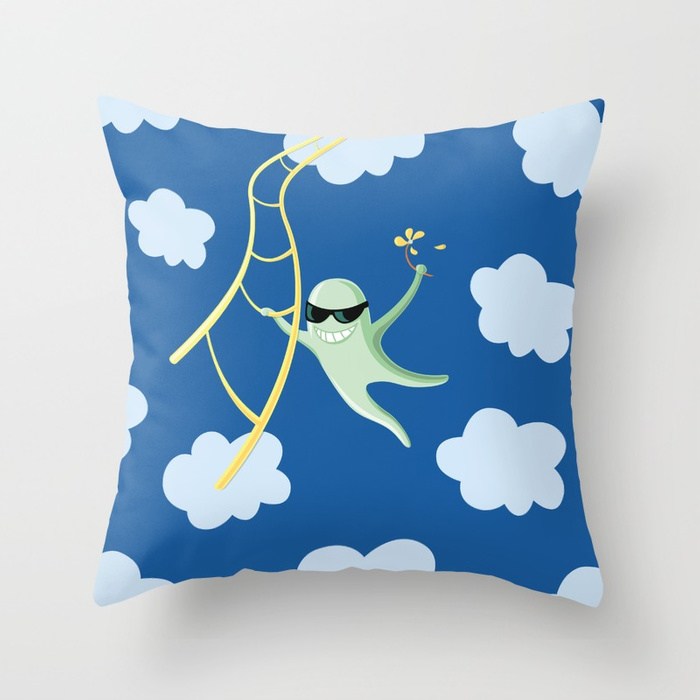 Funny character pillow at Society6