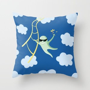 Funny character pillow at Society6