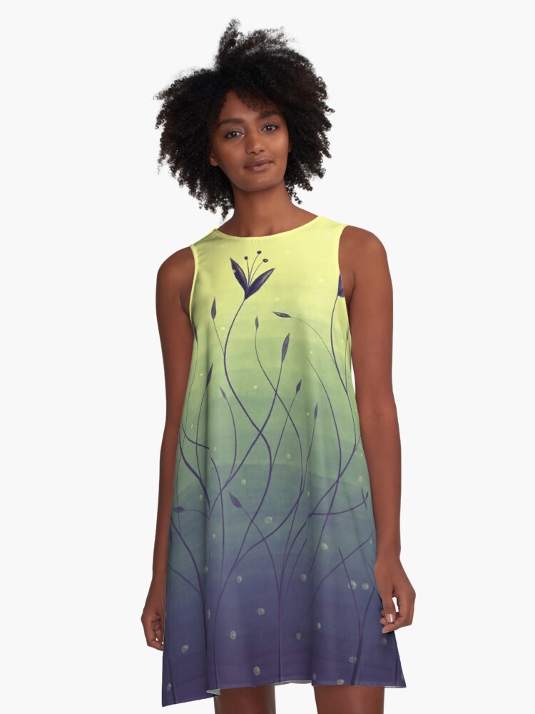 Water flowers dress
