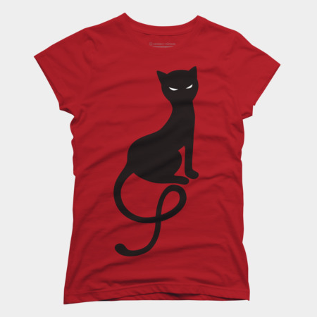 Gracious evil black cat t-shirt by boriana at Design By Humans