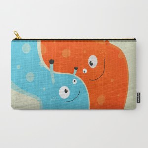 Happy mother and child pouch at Society6
