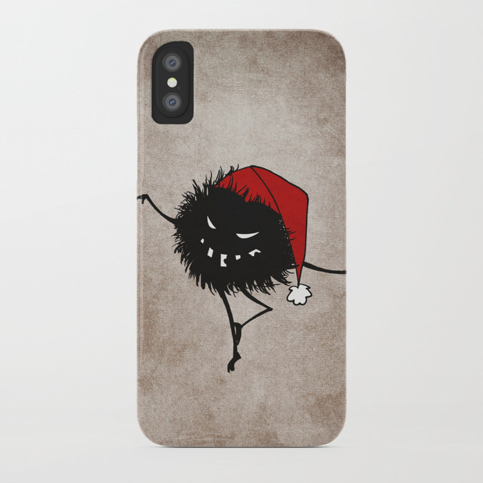 Dancing Christmas bug iPhone X case at Society6