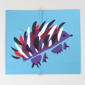 Abstract hedgehog blanket at Society6