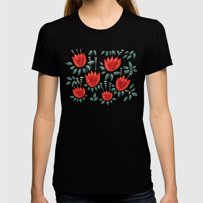 Tulip pattern t-shirt / Society6