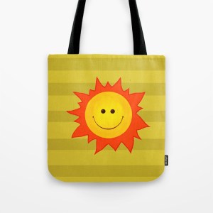 Happy Sun tote bag / Society6