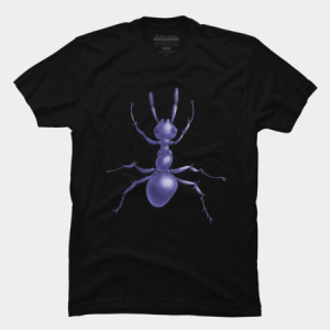 Purple ant t-shirt by Boriana at Design By Humans