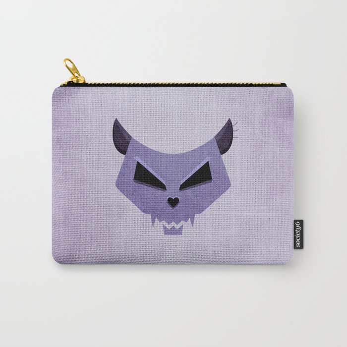 Purple Funny Evil Cat Skull iPhone case / Society6