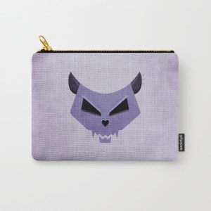 Purple Funny Evil Cat Skull iPhone case / Society6