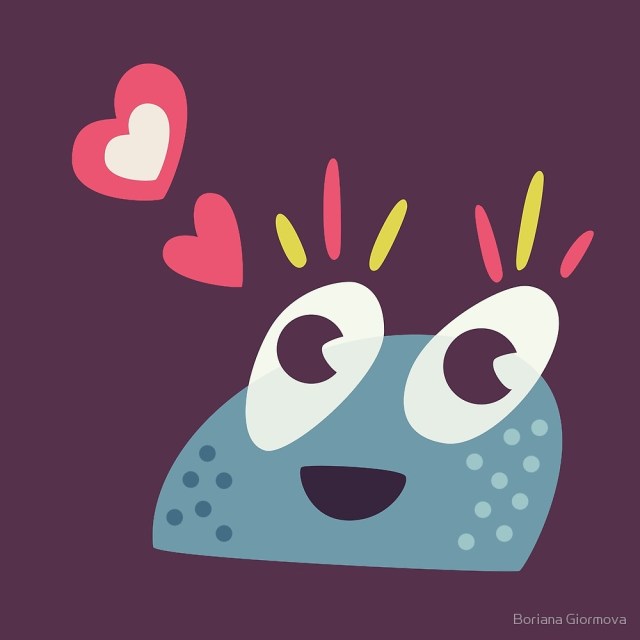 Kawaii cute candy character art print at Redbubble