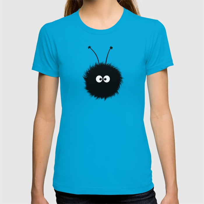 Blue cute dazzled bug pillow at Society6