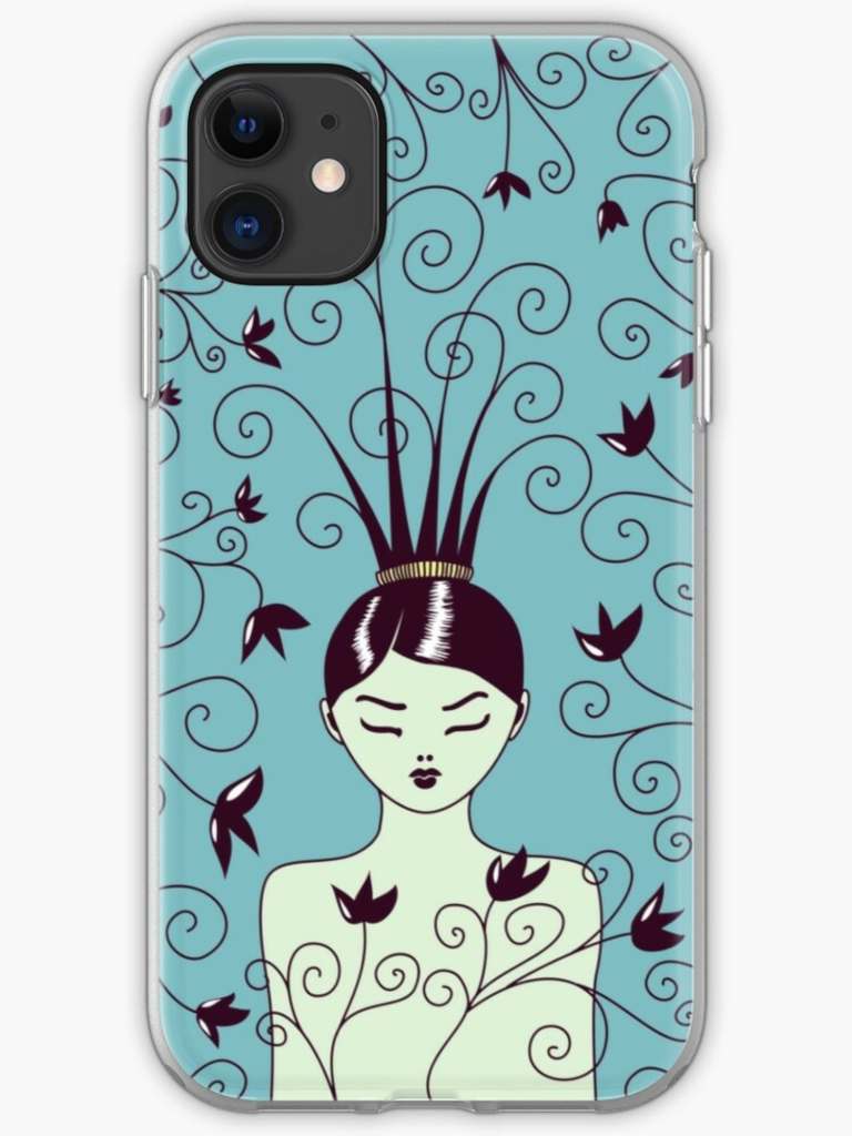 swirly hairstyle iPhone case