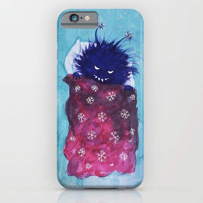 Evil bug goes to sleep iPhone case at Society6