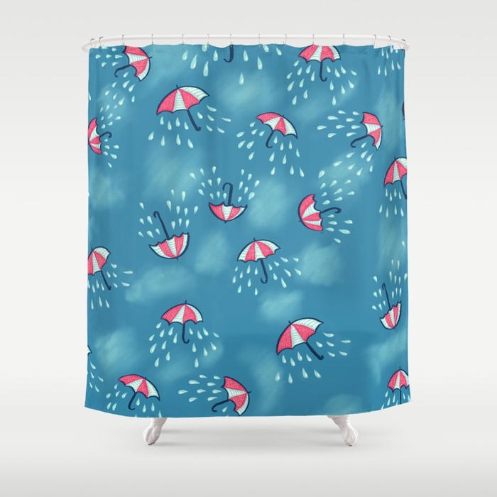 Umbrella pattern with rain shower curtain / Society6