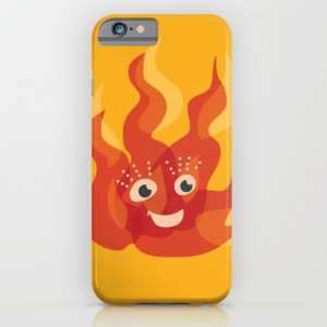 Cute flame character iPhone case / Society6