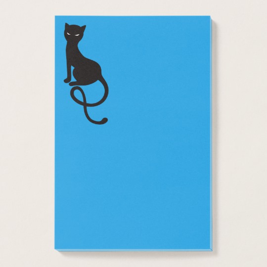 Gracious Evil Black Cat post-it notes