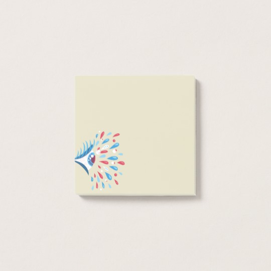 Psychedelic eye post-it notes at Zazzle
