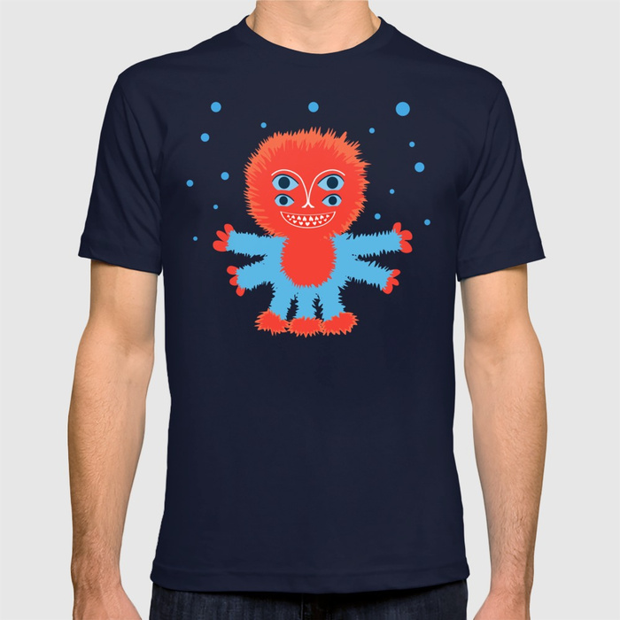 Happy alien character shirt at Society6