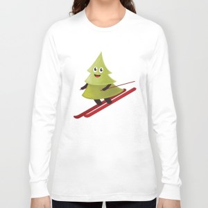 Pine tree on ski shirt at Society6