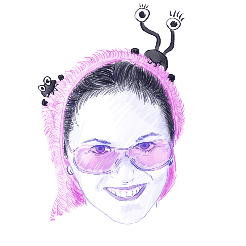 self portrait with bugs small by boriana giormova