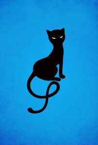 blue gracious evil black cat iphone wallpaper by boriana giormova