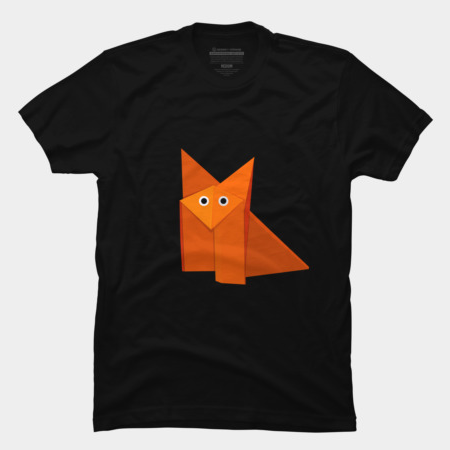 Cute origami fox t-shirt by boriana at Design By Humans