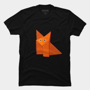 Cute origami fox t-shirt by boriana at Design By Humans