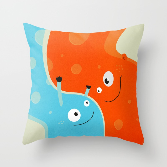 Happy mother and child pillow at Society6
