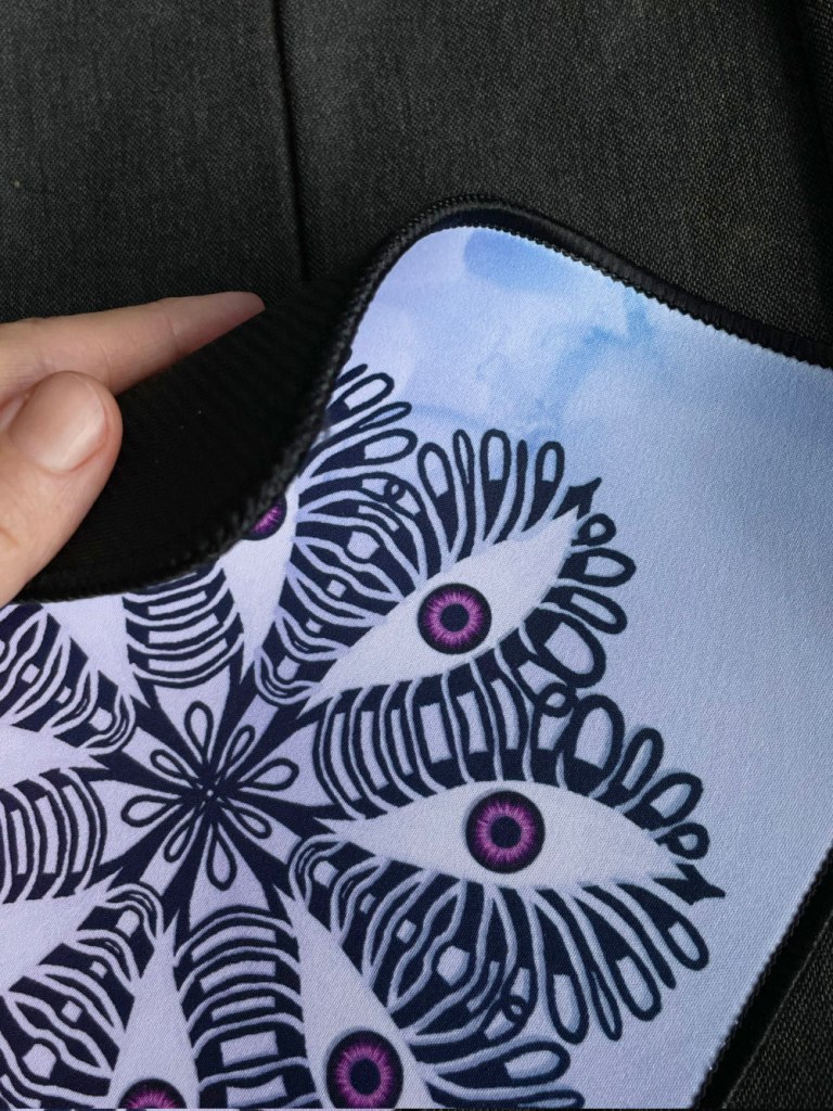 rubber back of the mousepad