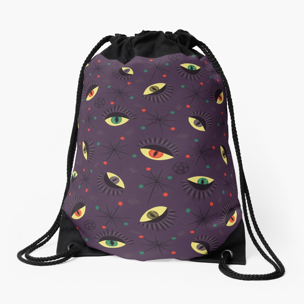 witchy drawstring bag