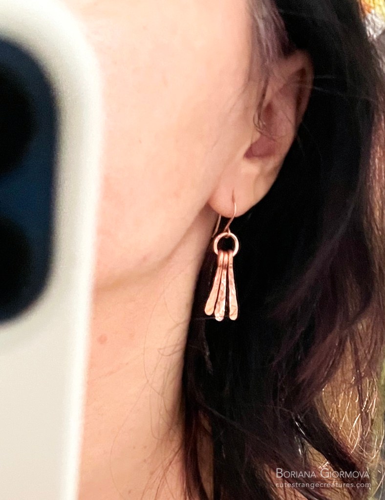 earrings on person