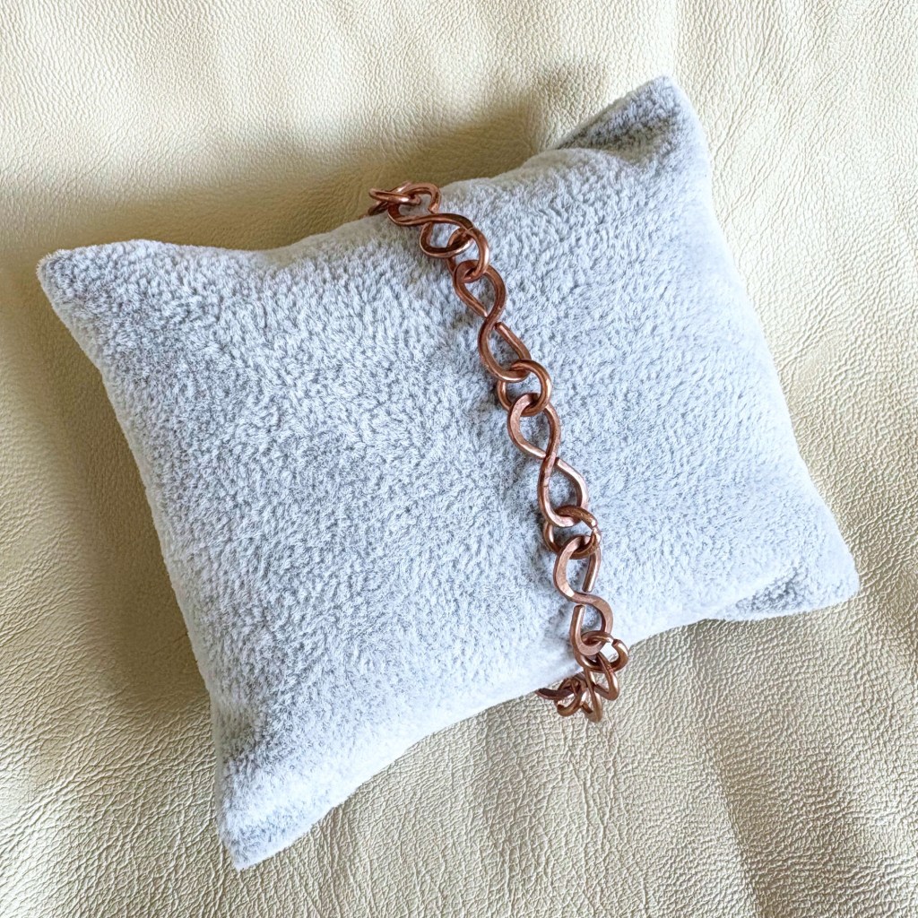 Bracelet on jewelry pillow front