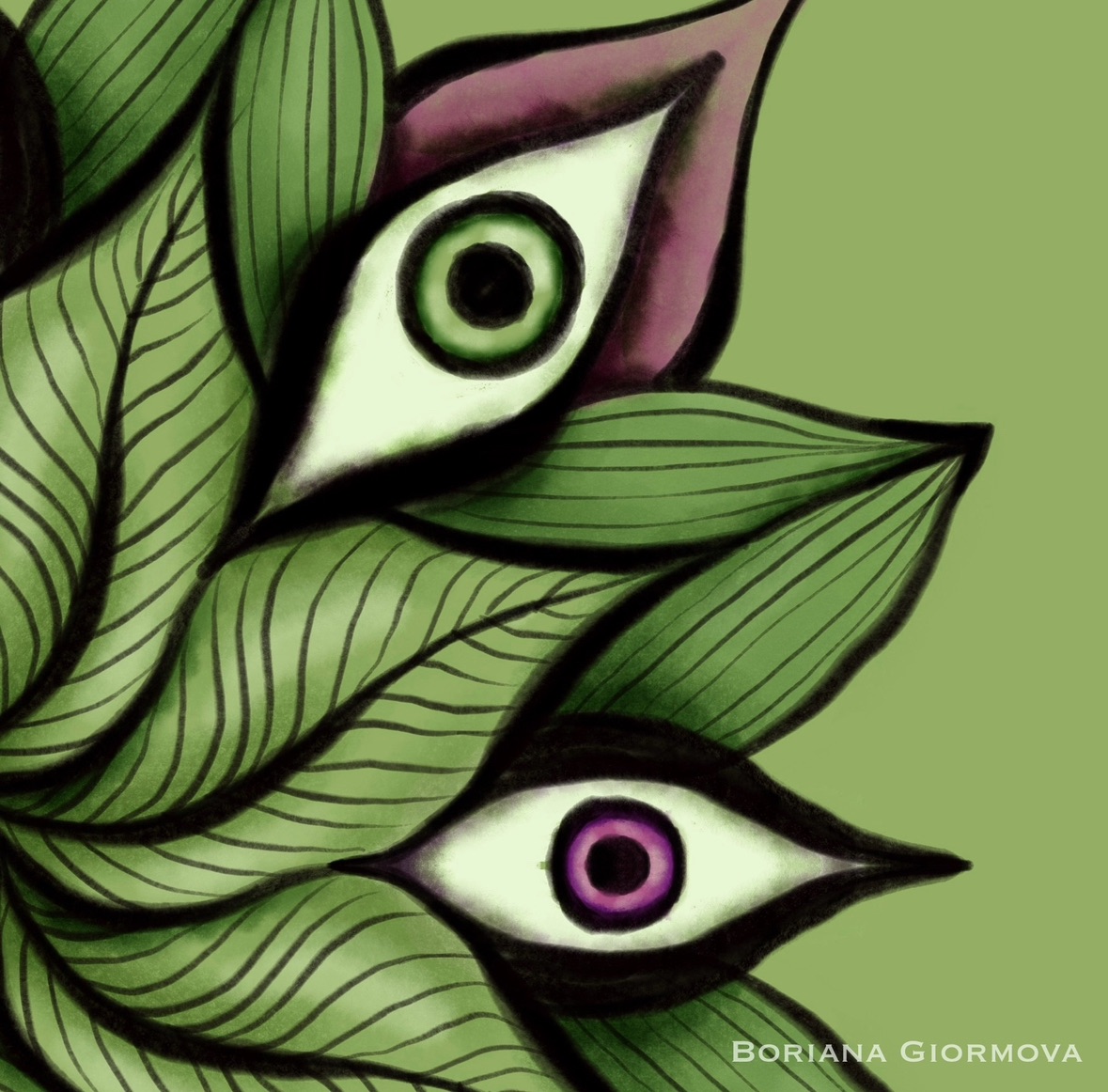 Work in Progress: Weird Eyes Mandala – Cute Strange Creatures