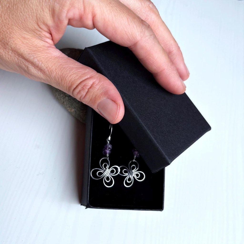 earrings in a box